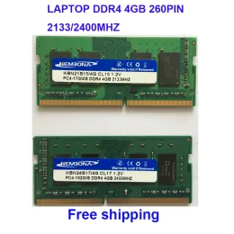 Rams Kembona Sodimm Notebook Ram Pamięć Laptop DDR4 4GB 4G 2133MHz 2400MHz 2666MHz 260pin 3200 MHz Bezpłatna wysyłka