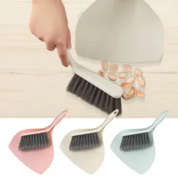 Small Broom And Dustpan Set Multipurpose Dust Collector Mini Handheld Dust Pan With Cleaning Brush For Home Desktop Office Sofa