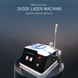 Endolaser -Maschinen -Bündel -Laser -Lipolysekörper 980 nm 1470nm Laserspesen Venenentfernung Gefäßentfernung