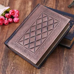 Notebooks New Retro Vintage Journal Diary Notebook Leather Blank Hard Cover Sketchbook Paper Stationery Travel Gift