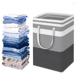 Tvättväskor 100L/75L stor kapacitet vikbar korg Oxford smutsig klädlagring med handtag badrumsorganisatör