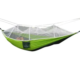 Mosquito Net Hammock Podwójne osobiste namioty kempingowe na świeżym powietrzu 260140 cm Family Camping Tents S5000931