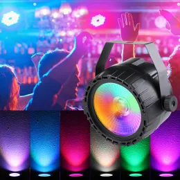 Полноцветный пульт дистанционного управления 6IN1 COB LED LIGHT BUNITY PARTER BAR Клуб Свадебный светодиод PAR Light Cob 30 Вт Пластиковый DMX Стадия света