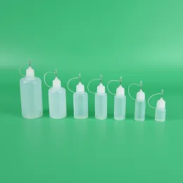 1pc 5/10/15/20/30/50ml boş plastik sıkılabilir sıvı damlalık doldurma şişeleri e-juice iğnesi buharlaştırıcı parfüm şişesi