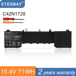 Batteries ETESBAY C42N1728 Laptop Battery For Asus Zenbook Pro 15 UX550GE UX550GEX UX550GD UX550GDX UX580G UX580GD UX580GDX UX580GE 71WH