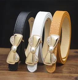 Tasarımcı Kids Bow Metal İğne Toka Kemeri Çocuklar Pu Deri Kemerler Kızlar Elbise Pirncess Bel Bel Bel Strap Aksesuarları A75143740386