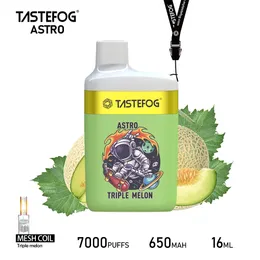 Big Puffs 7000 Disposable Vape E-Cigarettes Box From Tastefog Astro