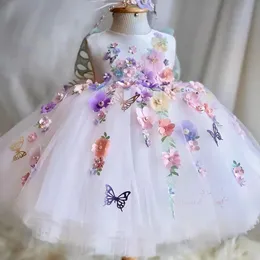 2024 Dziecięcy księżniczka wieczorowa suknia Suknia Aplikacje bez rękawów