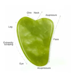 Face Massager Guasha Natural Stone Massage Jade Roller Gua Sha Tool for Spa Body Visage Rouleau de Massage 240410