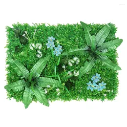 Decorative Flowers 1pc Simulated Lawn Green Artificial Grass Mat Fake Turf Garden Courtyard Decor DIY Micro Landscape Home Floor