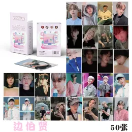 50pcs/set Kpop Idol Boy Group Exo ألبوم جديد لومو بطاقة الصور الضوئية المطبوعة صورة Chanyeol Sehun Baekhyun Suho Kai Chen Gox