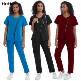 Uniformes de enfermagem para mulheres Novas Scrubs Uniformes médicos Modernos da moda Medical Uniform Dentista Pediátrica Clínica Roupas de trabalho