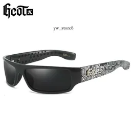 Óculos de sol designers Moda Locs GCOTX Retro punk Sunglasses Kakino Motorcycle Gangster Style Hip Hop Costa oeste Óculos de sol polarizados 9581