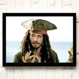 Berühmter amerikanischer Schauspieler und Filmstar Johnny Depp Poster Schlafzimmer lebendige Qualitätsdarsteller Malerei Kunst Home Wall Decor Bild Bild