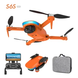 Drones 4K Dual Camera Drones Drones безмолв мотор -квадрокоптер Helicopter 2022 S6S Drone Профессиональное предотвращение препятствий 150G MINI 5G WIFI FPV