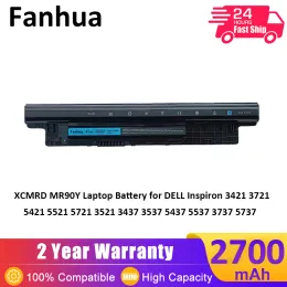 Baterias Fanhua XCMRD MR90Y Bateria de laptop para Dell Inspiron 3421 3721 5421 5521 5721 3521 3437 3537 5437 5537 3737 5737 14,8V 40Wh
