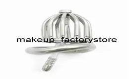 Massage Male Cage Spiked Cock Stainless Steel With Urethral Stretcher Dilator Super Small Belt Penis Lock Ring230I3574396