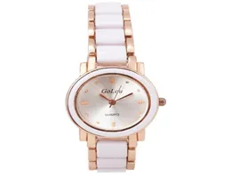 Wristwatches Women Fashion And Casual Stainless Steel Bracelet Wrist Watch Ceramic Quartz Relogio Feminino Orologio Donna Alloy Ho8402530