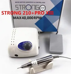 Strong 210 Pro XIII Nail Drill 65W 35000 Machine Cutters Manicure Electric Milling Polish File 2202244528909