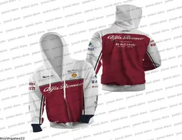 Herrtröjor tröjor 2023 helt ny alfa -zip skjorta formel 1 f1 team racing yttre banker 3d tryckt män kvinnor mode hoodie barn topp jersey2564937