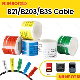 Hand Tools Survival Niimbot B21 B1 B3S B203 Printer Label Cabel Sticker Network Security Switch Tape Maker Selfadhesive Drop Delivery Dhkxc