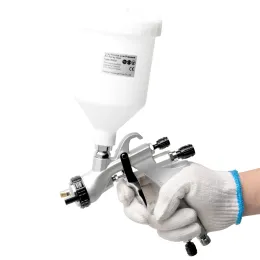 Rongpeng Professional LVLP Spray Gun R830 자동차 마감 그림 1.3/1.4/1.5/1.7/2.0mm 노즐 600cc 컵 중력 스프레이 건 에어 브러시