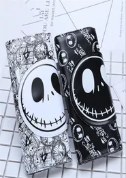 McThe Nightmare Öncesi Noel Jack Skellington Fermuar Karikatür Moda Uzun Pu Cüzdan Para Çanta Debriyaj Bag1319659