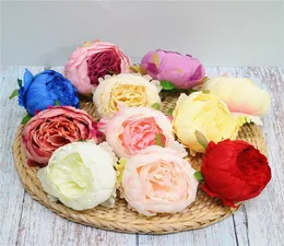 Fake Chinese Peony Flower Head Dia 8cm315quot Simulation Round Half Open Peonia for DIY Bridal Bouquet Background Wall Access5352726