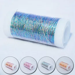 Systråd Glitter Cross Stitch Yarn Sewing Thread Woven Brodery Threads Sticking Silk Line Textil Metall Garn