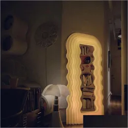 Mirrors Memphis Nordic Makeup Led Frame Light Irregar Trafragola Luxury Modern Design Maiden Specchio Room Decoration 230111 Drop Del Dh2Kh