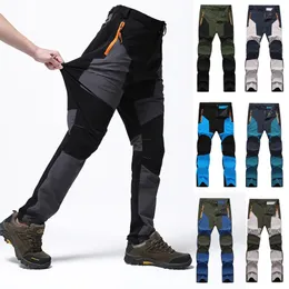 4 Sezon Günlük Yürüyüş Pantolon Moda Erkekler Sıcak Balıkçı Pantolon Dışarıda Tutun Spor Taktik Su Geçirmez Dağ Trekking Pants 240409