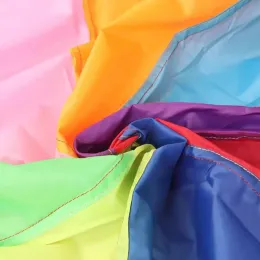 Rainbow Umbrella Parachute 부모 어린이 장난감 어린이 야외 게임 팀 빌딩 활동 재미있는 giochi per bambini juguetes dilertidos