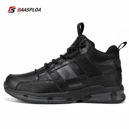 Boots Baasploa 2021 New Arrival Men's Winter Boots Groof Leather Sneaker Warm Men Sneakers Outdoor Male Male Size 4146