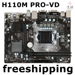 Moderkort för MSI H110M Provd Motherboard 32GB LGA 1151 DDR4 Micro ATX H110 Mainboard 100% Testat fullt arbete