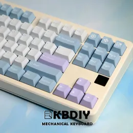 Accessori kbdiy 177 tasti/set profilo ciliegia gmk illusione keycaps pbt dyesub doppio scatto per tastiere meccaniche di gioco keycap iso k500