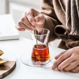 Pasabahce Türkiye Siyah Çay Kupası tabağı Setler Su Damlası Cafe Bohea Çay Far