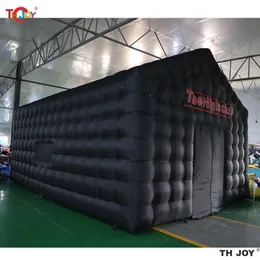 wholesale Outdoor Games & Activities 8x8x4mH (26x26x13.2ft) Inflatable Nightclub Portable LED Disco Lighting Mobile Night Club Cube Party Tent