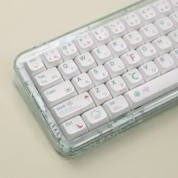 Acessórios Tema climático keycap xda keycap pbt sublimação térmica 132 61 64 68 84 87 98 100 104 Teclas apenas teclas sem teclado