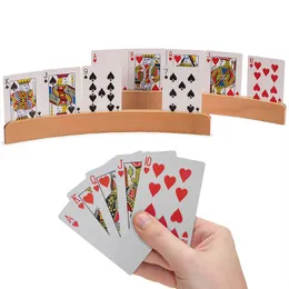 Game da tavolo da tavolo da gioco a mani libere in legno per il gioco di base di base di base di poker pigri di sedile organizza le mani