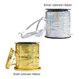 Party Decoration 250 Yards Balloon Ribbon Colorful Foil Satin Curling Wedding Home Decor Gift Box Crafts Kids Gifts DIY Packing