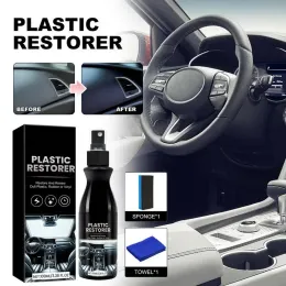 100ml Car Coating Agent Multifunctional Car Plastic Restorer Maintenance Spray Car Rubber Leather Coating Spray Cleaning Agent