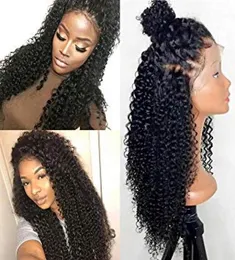 Cutículas alinhadas de cabelos indianos Raw Raw não processado Virgin 360 Lace Frontal Wave Deep HD Front Wig 150 DeNstiy Diva19159696
