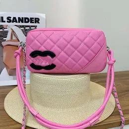 2024 Pink Sugao Frauen Tasche Umhängetaschen Crossbody Bag Kette Tasche Luxury High Qualtiy Echtes Leder Geldbeutel Mode Girl Einkaufstasche Handtaschen Xiaoxu