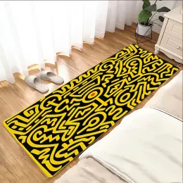 Room Mats Keiths Haring Balcony Kitchen Carpet Welcome Mat Bathroom Rug Foot Rugs Bath House Entrance Door Hallway Floor Home