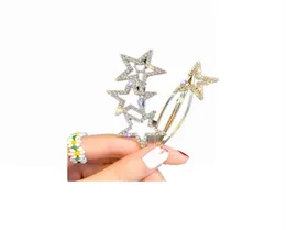 08 Sparkle Crystal Duck Bill Clip Frauen Mädchen Hair Accessoires Schöne Haarkamm Pin Clips Mode verkaufen 2022 New288u9182921