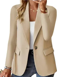 Tienda Traf Blazer Womane Clothing Solid Color Fashion Suct stack Cardigan Cardigan Long Sleeved Autumn Winter Winter Coat Soft Soft 240407