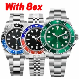 Rol Watches Mens relógios Designers relógios de alta qualidade Borte de cerâmica de 41 mm 2813 Movimento 904L Aço inoxidável Sapphire à prova d'água Montre de luxu