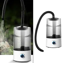 Nawilżający gad humidifier mgły sprayer Mister Vivarium Fog Maszyna z wężami przedłużającym do żółwia węża Paledarium Herps UK wtyczka