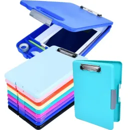 Mapp A4 Skriva filmappar Student Tablet Storage Box Clip Office Dokument Arkivmaterial och enstaka Force Plywood Organizer