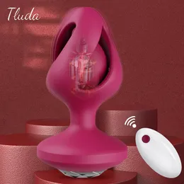 Anal Plug Plug Vibrator Butt feminino para mulheres Massador de próstata Controle remoto sem fio Adultos Toys sexuais Buttplug Men Gay 240326